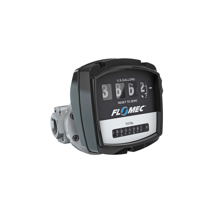 Oval Gear Flow Meter, Mechanical Display, Aluminum Body For Clean Solvents and Fuel Additives