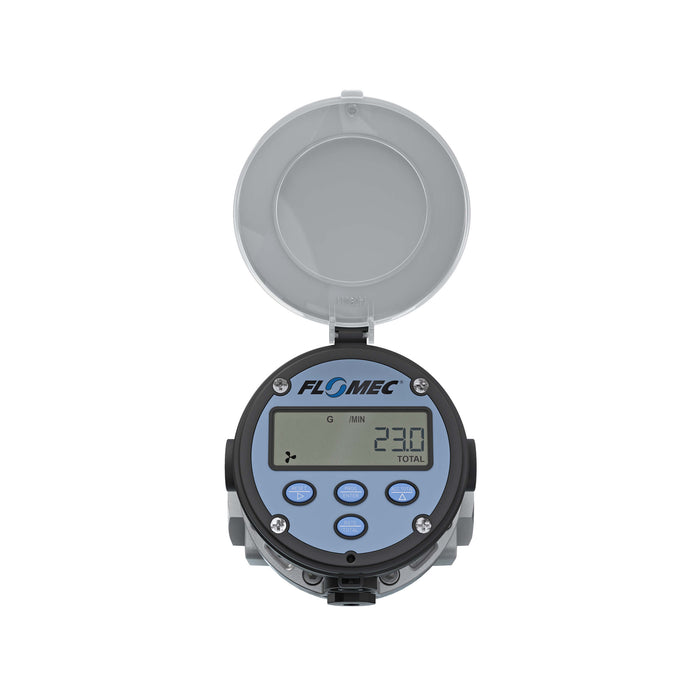 Oval Gear Flow Meter, Local Display, Pulse Out, 4-20mA, Aluminum Body For Clean Solvents and Fuel Additives