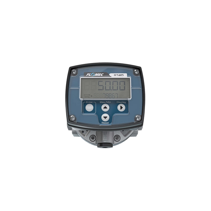 Oval Gear Flow Meter, Local Display, Pulse Out, Aluminum Body For Clean Solvents and Fuel Additives