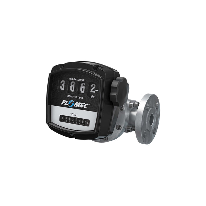 Oval Gear Flow Meter, Mechanical Display, Aluminum Body For Clean Solvents and Fuel Additives