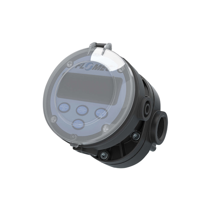 Oval Gear Flow Meter, Local Display, Pulse Out, 4-20mA, PPS Body For DEF, Herbicides, and Pesticides