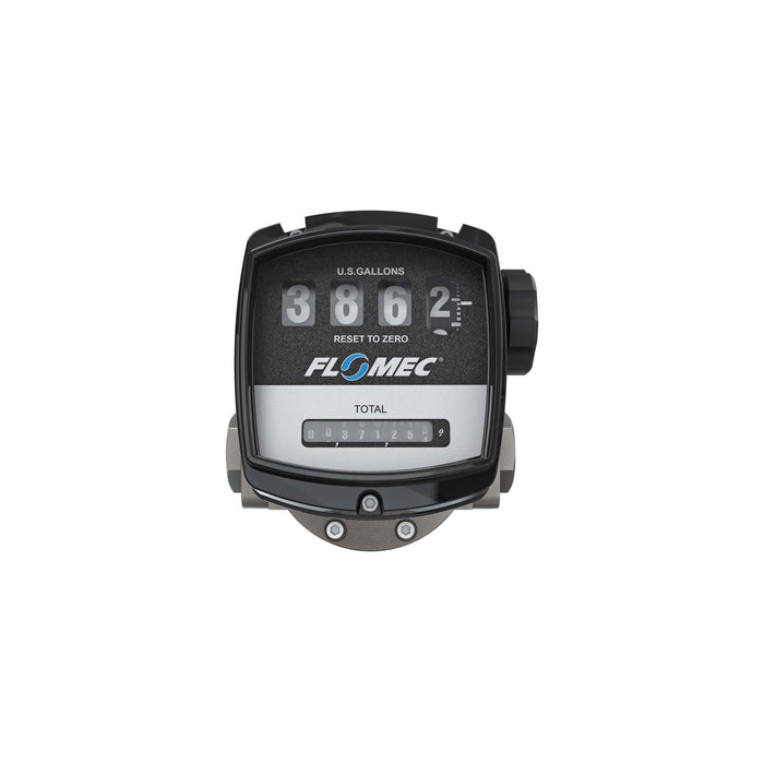 Oval Gear Flow Meter, Mechanical Display, Stainless Steel Body For Clean Light Acids and Lubricants