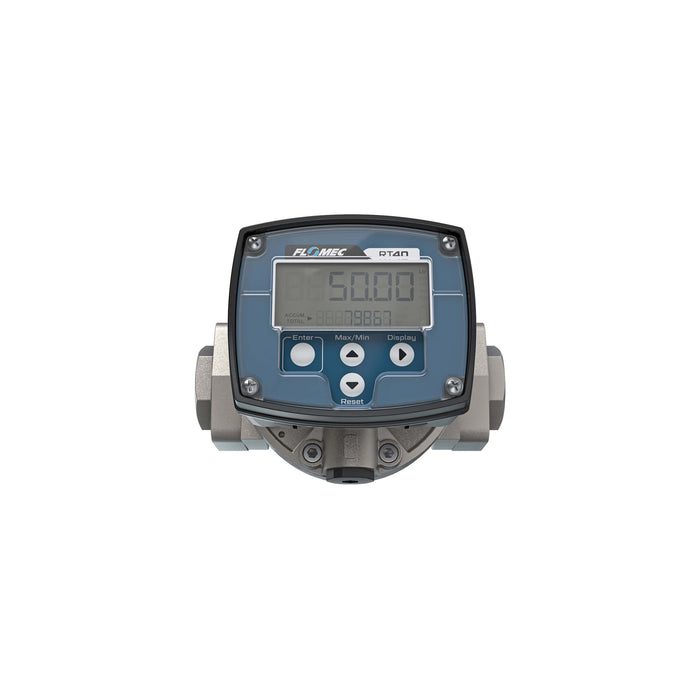 Oval Gear Flow Meter, Local Display, Pulse Out, Stainless Steel Body For Clean Light Acids and Lubricants