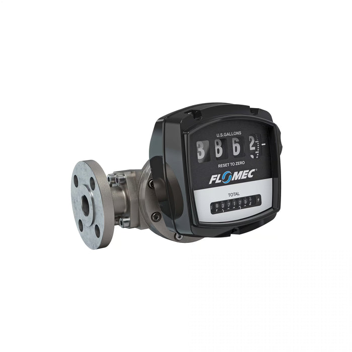 Oval Gear Flow Meter, Mechanical Display, Stainless Steel Body For Clean Light Acids and Lubricants