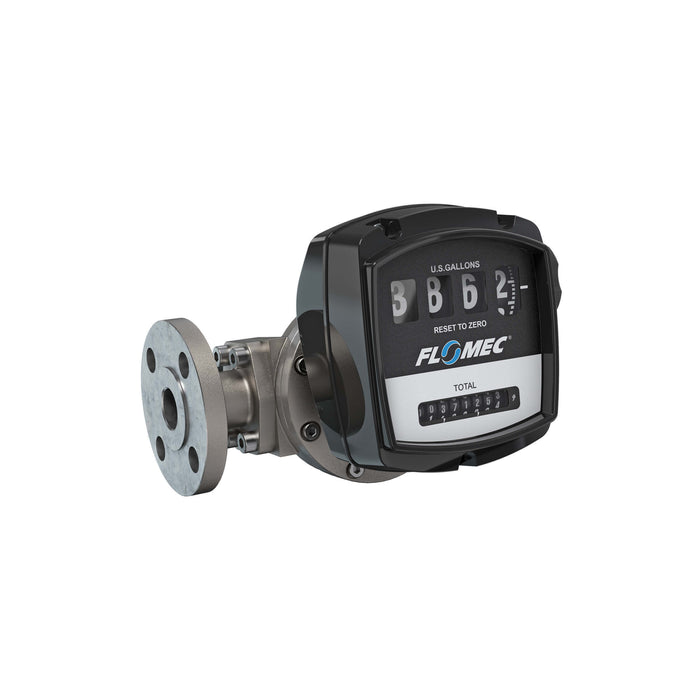 Oval Gear Flow Meter, Mechanical Display, Stainless Steel Body For Clean Light Acids and Lubricants