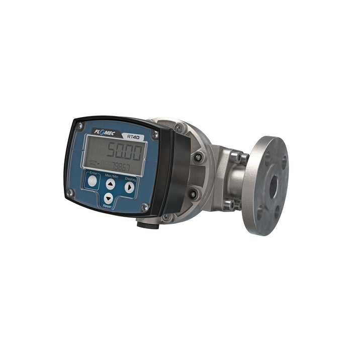 Oval Gear Flow Meter, Local Display, Pulse Out, Stainless Steel Body For Clean Light Acids and Lubricants