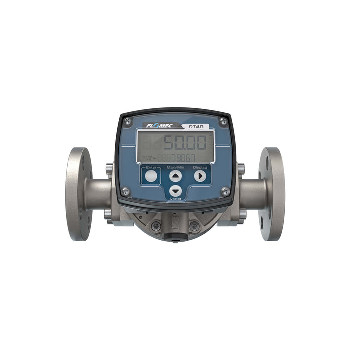 Oval Gear Flow Meter, Local Display, Pulse Out, Stainless Steel Body For Clean Light Acids and Lubricants