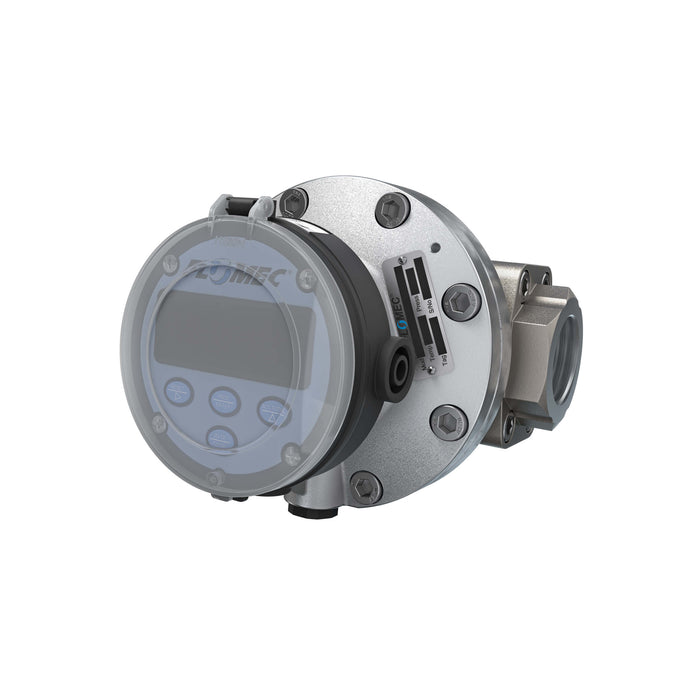 Oval Gear Flow Meter, Local Display, Pulse Out, 4-20mA, Aluminum Body For Clean Solvents and Fuel Additives
