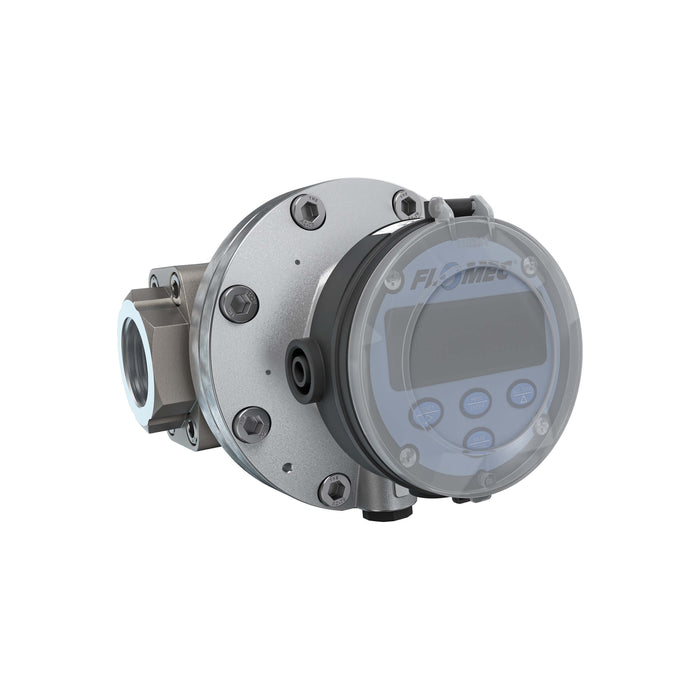 Oval Gear Flow Meter, Local Display, Pulse Out, 4-20mA, Aluminum Body For Clean Solvents and Fuel Additives