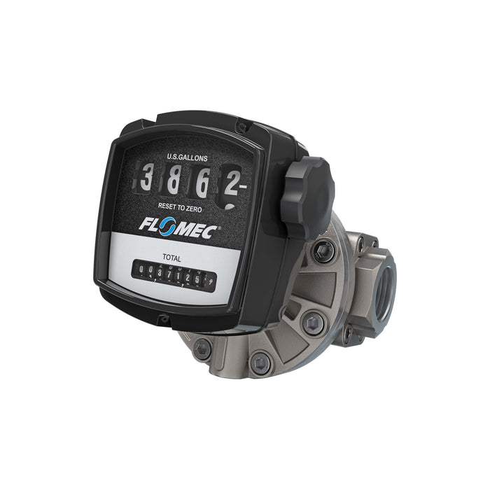 Oval Gear Flow Meter, Mechanical Display, Stainless Steel Body For Clean Light Acids and Lubricants