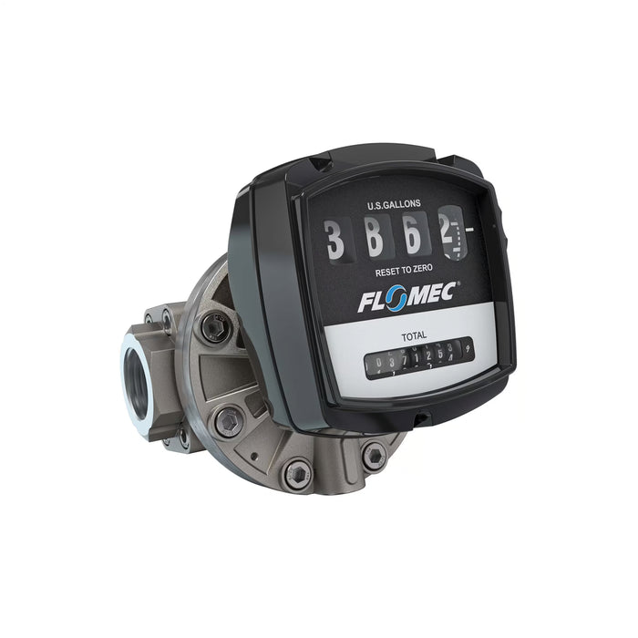 Oval Gear Flow Meter, Mechanical Display, Stainless Steel Body For Clean Light Acids and Lubricants