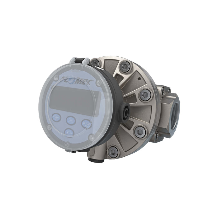 Oval Gear Flow Meter, Local Display, Pulse Out, 4-20mA, Stainless Steel Body For Clean Light Acids and Lubricants