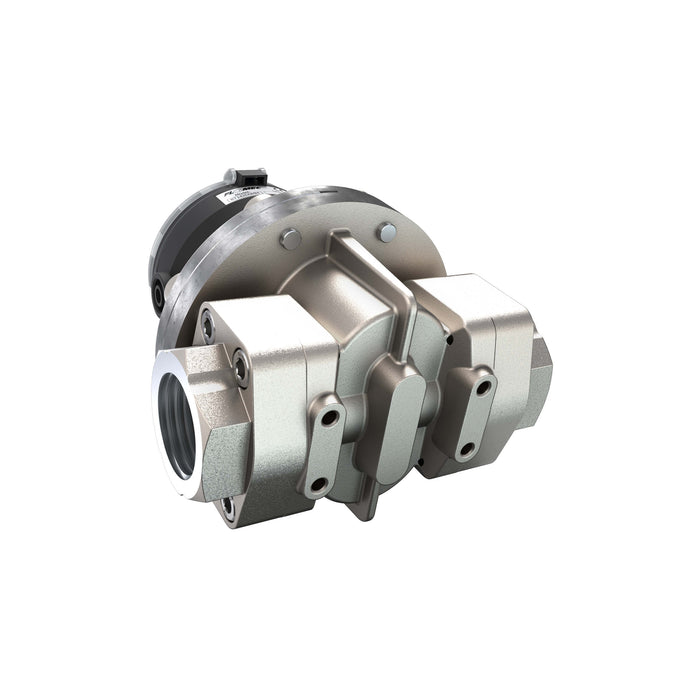 Oval Gear Flow Meter, Local Display, Pulse Out, 4-20mA, Stainless Steel Body For Clean Light Acids and Lubricants