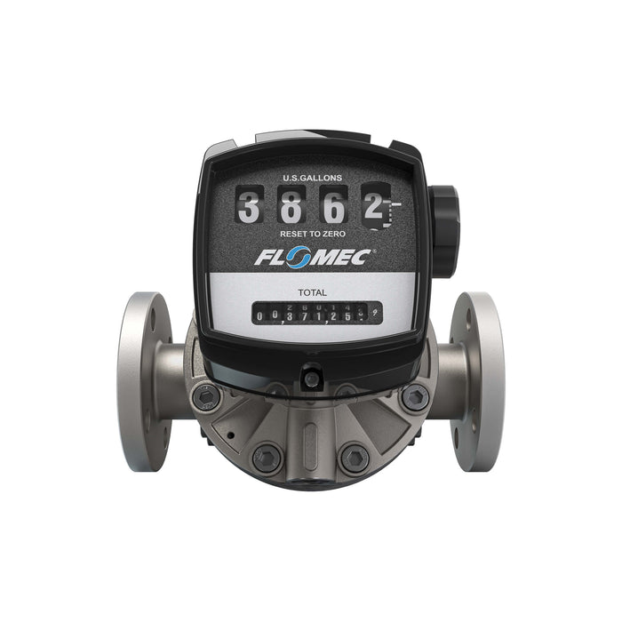 Oval Gear Flow Meter, Mechanical Display, Stainless Steel Body For Clean Light Acids and Lubricants