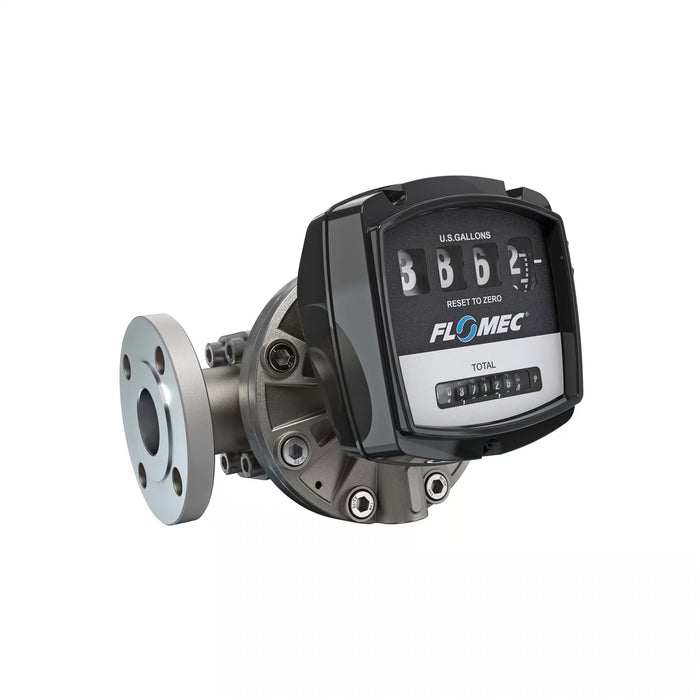 Oval Gear Flow Meter, Mechanical Display, Stainless Steel Body For Clean Light Acids and Lubricants