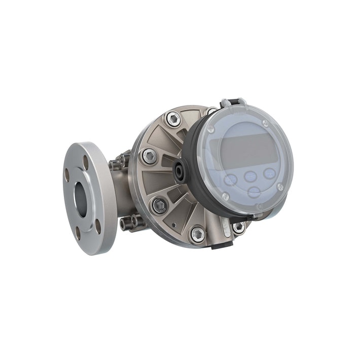 Oval Gear Flow Meter, Local Display, Pulse Out, 4-20mA, Stainless Steel Body For Clean Light Acids and Lubricants