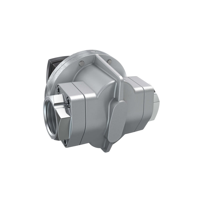 Oval Gear Flow Meter, Local Display, Pulse Out, Aluminum Body For Clean Solvents and Fuel Additives