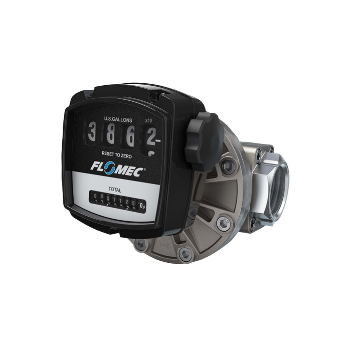 Oval Gear Flow Meter, Mechanical Display, Stainless Steel Body For Clean Light Acids and Lubricants