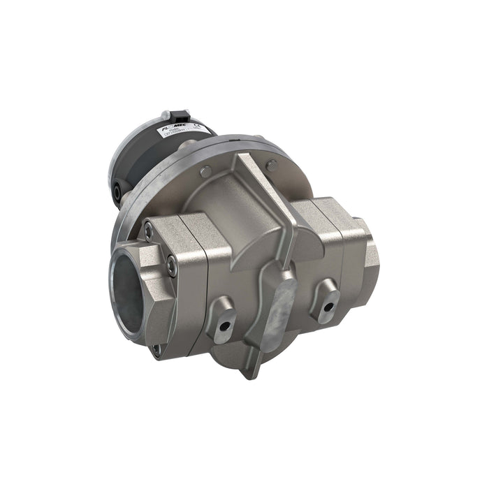 Oval Gear Flow Meter, Local Display, Pulse Out, 4-20mA, Stainless Steel Body For Clean Light Acids and Lubricants