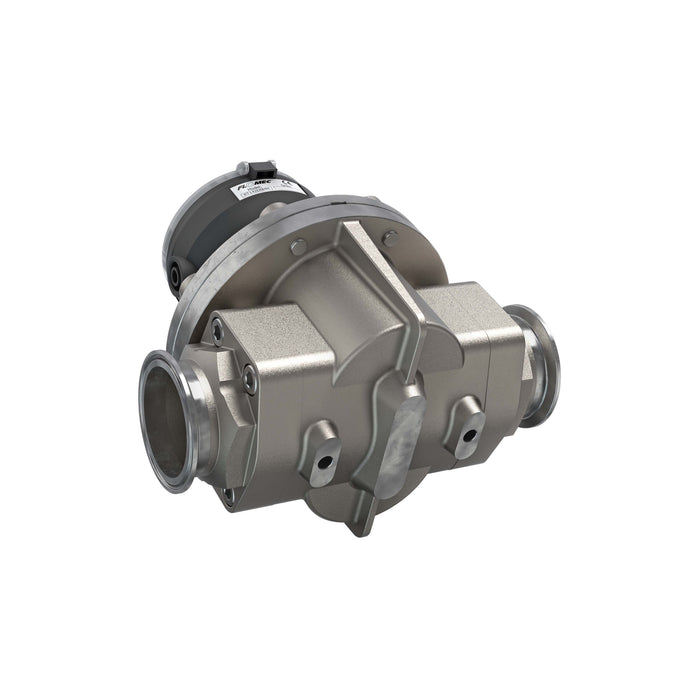 Oval Gear Flow Meter, Local Display, Pulse Out, 4-20mA, Stainless Steel Body For Clean Light Acids and Lubricants