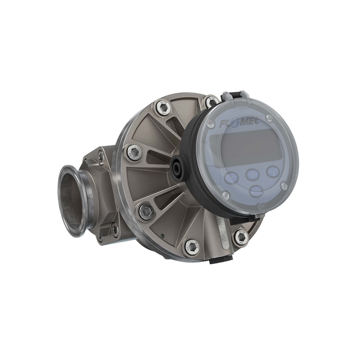 Oval Gear Flow Meter, Local Display, Pulse Out, 4-20mA, Stainless Steel Body For Clean Light Acids and Lubricants