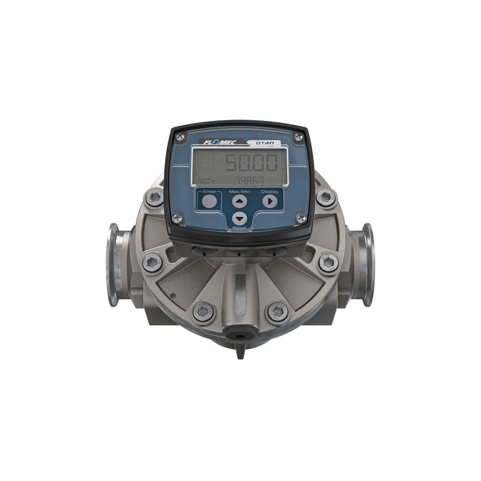 Oval Gear Flow Meter, Local Display, Pulse Out, Stainless Steel Body For Clean Light Acids and Lubricants