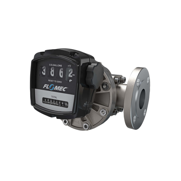 Oval Gear Flow Meter, Mechanical Display, Stainless Steel Body For Clean Light Acids and Lubricants