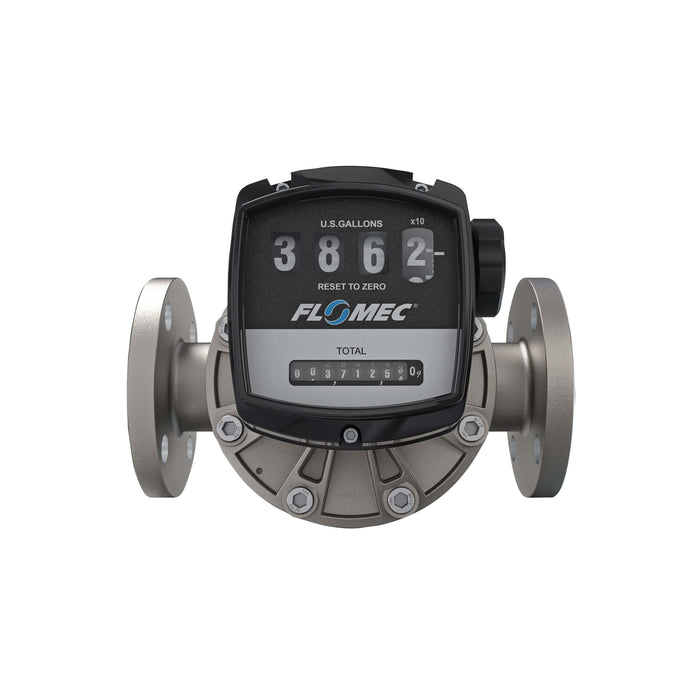 Oval Gear Flow Meter, Mechanical Display, Stainless Steel Body For Clean Light Acids and Lubricants