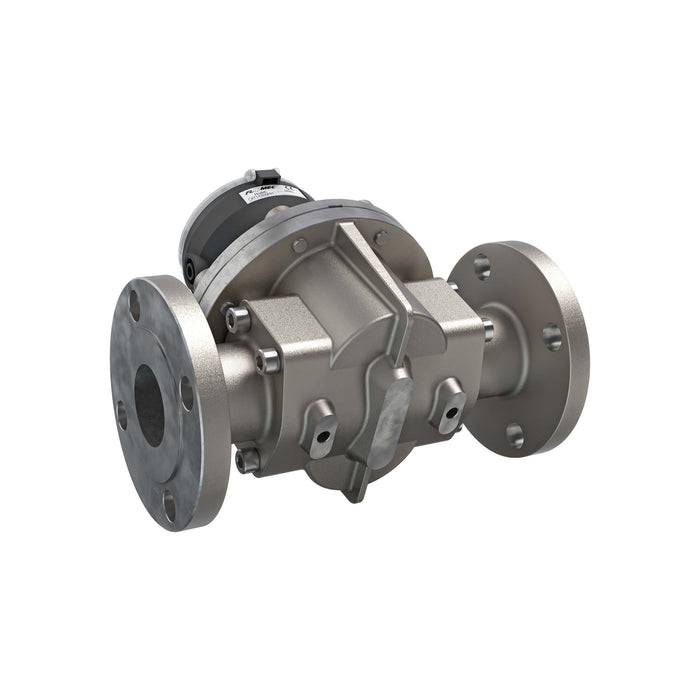 Oval Gear Flow Meter, Local Display, Pulse Out, 4-20mA, Stainless Steel Body For Clean Light Acids and Lubricants