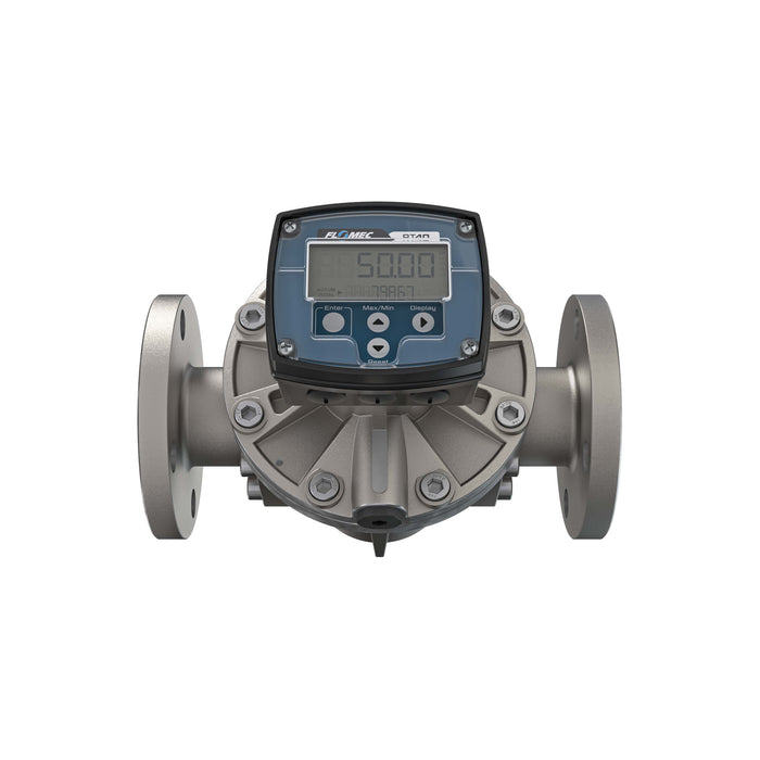 Oval Gear Flow Meter, Local Display, Pulse Out, Stainless Steel Body For Clean Light Acids and Lubricants