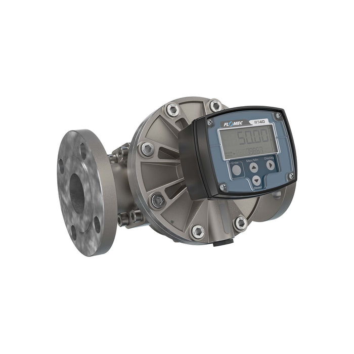 Oval Gear Flow Meter, Local Display, Pulse Out, Stainless Steel Body For Clean Light Acids and Lubricants