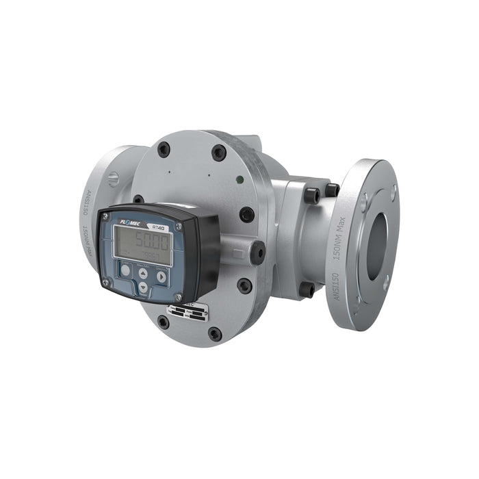 Oval Gear Flow Meter, Local Display, Pulse Out, Aluminum Body For Clean Solvents and Fuel Additives