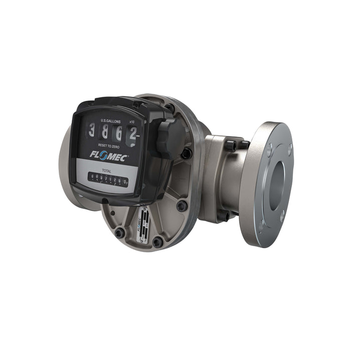 Oval Gear Flow Meter, Mechanical Display, Stainless Steel Body For Clean Light Acids and Lubricants