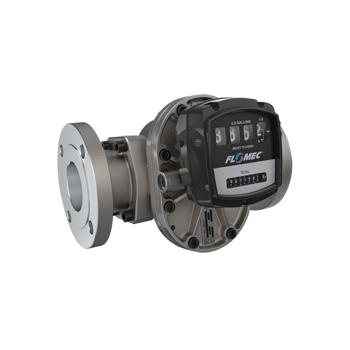 Oval Gear Flow Meter, Mechanical Display, Stainless Steel Body For Clean Light Acids and Lubricants