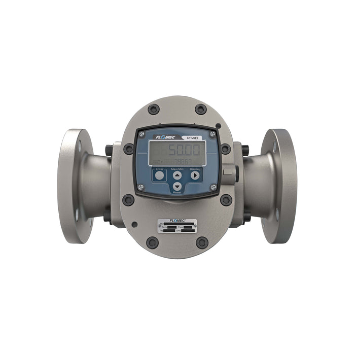 Oval Gear Flow Meter, Local Display, Pulse Out, Stainless Steel Body For Clean Light Acids and Lubricants