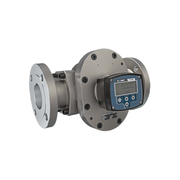 Oval Gear Flow Meter, Local Display, Pulse Out, Stainless Steel Body For Clean Light Acids and Lubricants