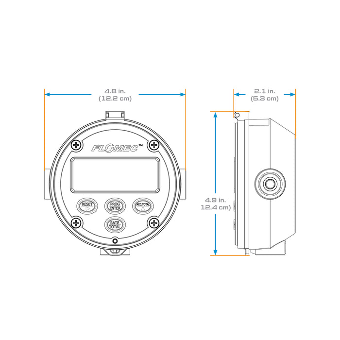 FLOMEC RT14 Multiple Output Flow Rate Totalizer