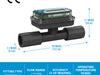 FLOMEC TM 1/2-inch Meter showing specs, dimensions and certifications