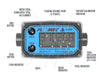 FLOMEC TM 1/2-inch meter display and button break down