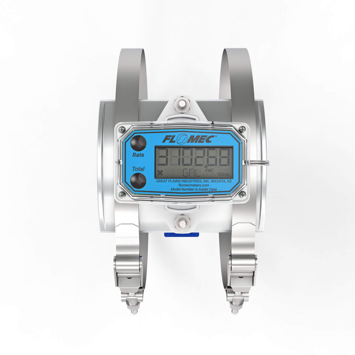 Ultrasonic Flow Meter, Battery Powered Display, PIP Pipe for Water