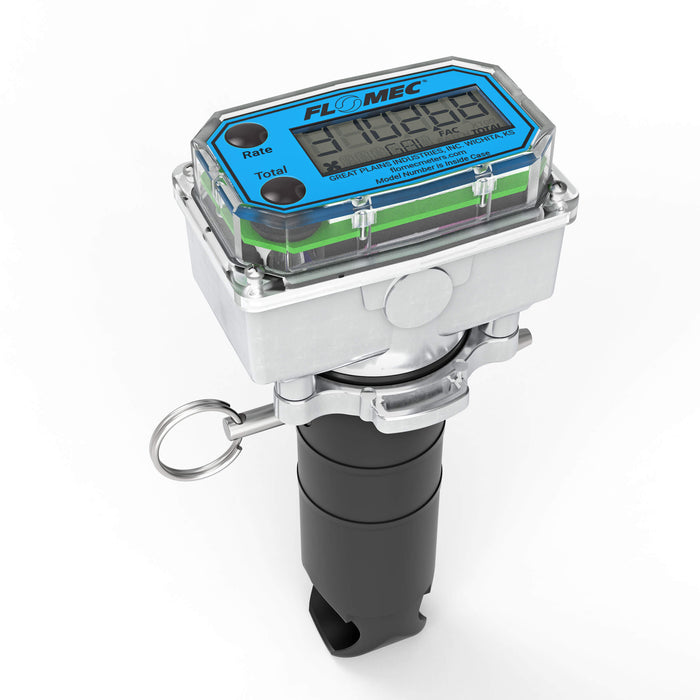 Ultrasonic Flow Meter Electronics Insert, Battery Powered Display, for Schedule 80 PVC Tee for Water