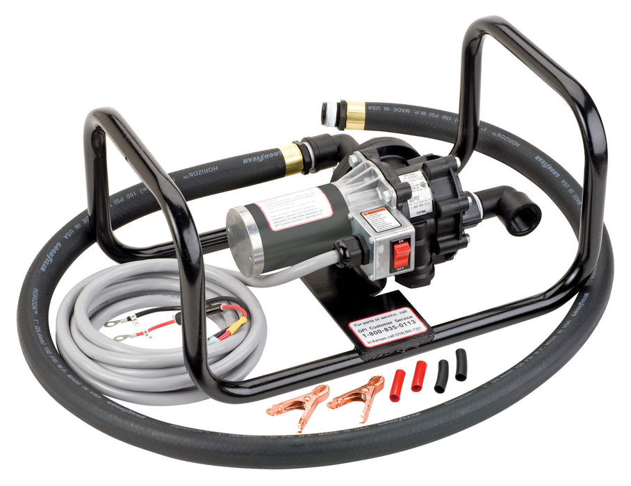GPI P-200H-TAP Chemical Transfer Pump, Power cord, Alligator clips, Tote-A-Pump assembly