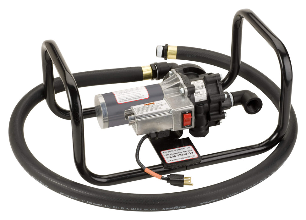 GPI PA-200H-TAP with Tote-A-Pump Assembly and Power cord with grounded plug and hose attached