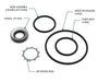 GPI L-Series Heavy Duty oil Pump Wet Seal Kit - radial lip seal, O-rings and retaining ring