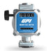 GPI M30-G8N 1 inch NPT litre measuring Fuel Meter straight on front view