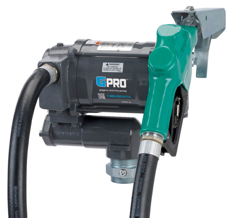 Front nozzle view GPRO Pro20-115AD+XTS extreme Temp fuel transfer pump